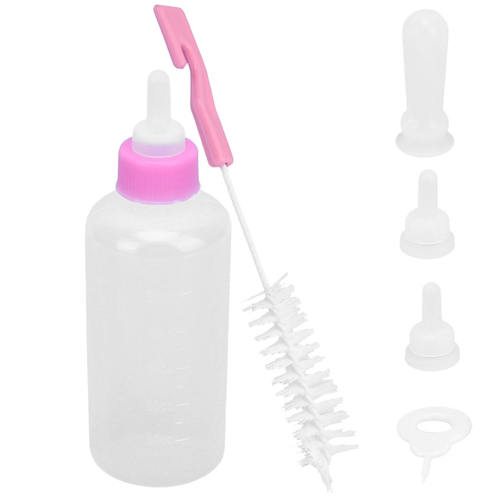 Pet Feeding Bottle Replaceable Silicone Nipple for Newborn Kittens Puppies Rabbits Small Animals