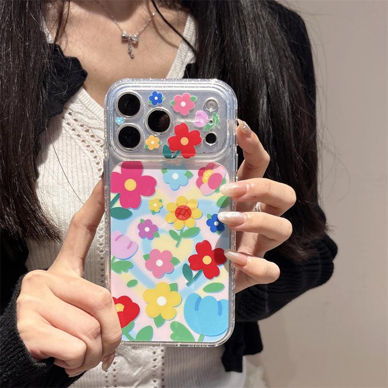 Colorful Flower Heart Case for iPhone 17, 16 Pro Max, 15 Pro - New Minimalist Style