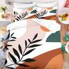 Green Plants Flamingos Anime Bedding Set Duvet Coverpolyester Suitable For Children And Adults 3-Piece Set