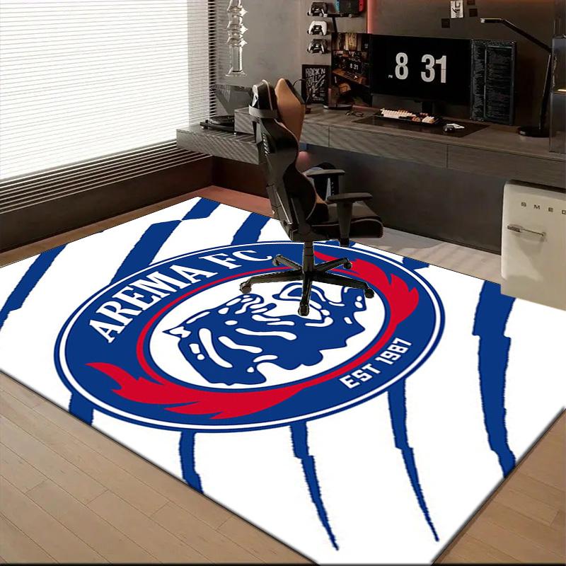 Arema Football club Printed Office Carpet Chair Cushion Entryway Rug, Rugs for Living Room, Bedroom Christmas gifts