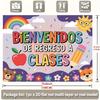 Bienvenidos De Regreso A Clases Backdrop, Spanish Welcome Back to School Banner