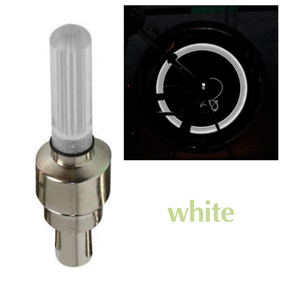 Éclairage LED pour valve de vélo, éclairage néon pour rayons de vélo, éclairage pour valve de pneu de vélo, voyant d'avertissement pour la conduite de nuit, accessoires de vélo
