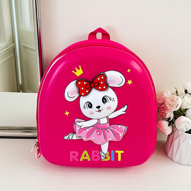 Playful And Eye-catching Kids Backpack Featuring Cartoon Rabbit Design And Stylish Eggshell Element