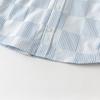 DAVE&BELLA Boys' Striped Short Sleeve Woven Shirt