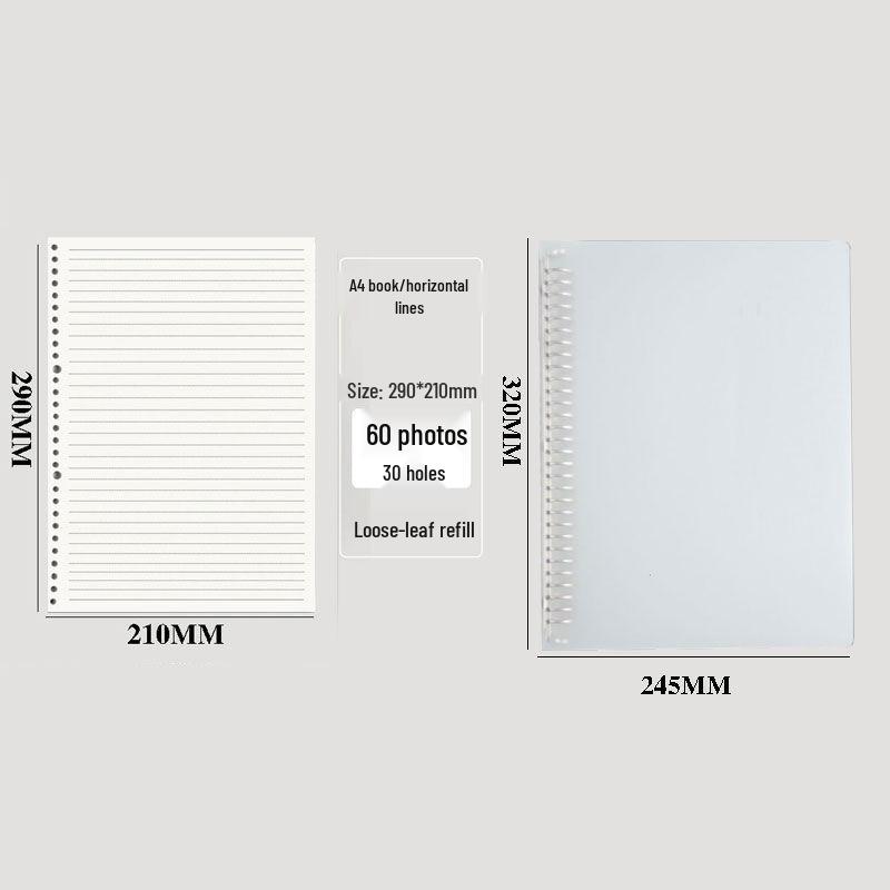 Minimalist Plastic Ring Binder Student Notebook Planner