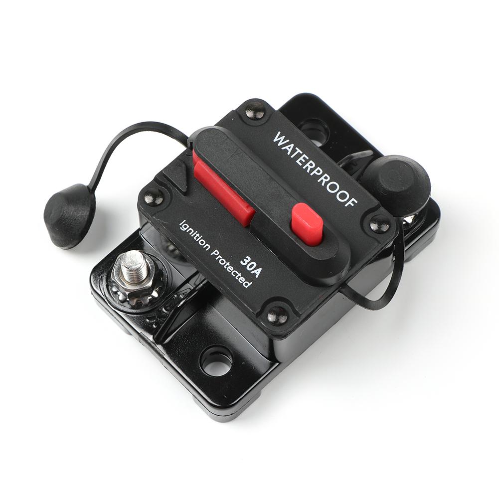 12-48V DC Circuit Breaker Fuse Reset 30A 40A 50A 60A 70A 80A 100A 120A 150A 200A 250A 300A AMP For Car Boat Auto Waterproof
