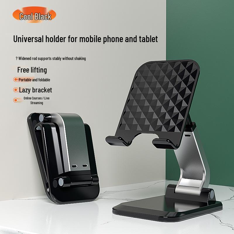 Foldable Metal Phone & Tablet Holder for Desktop Live Streaming
