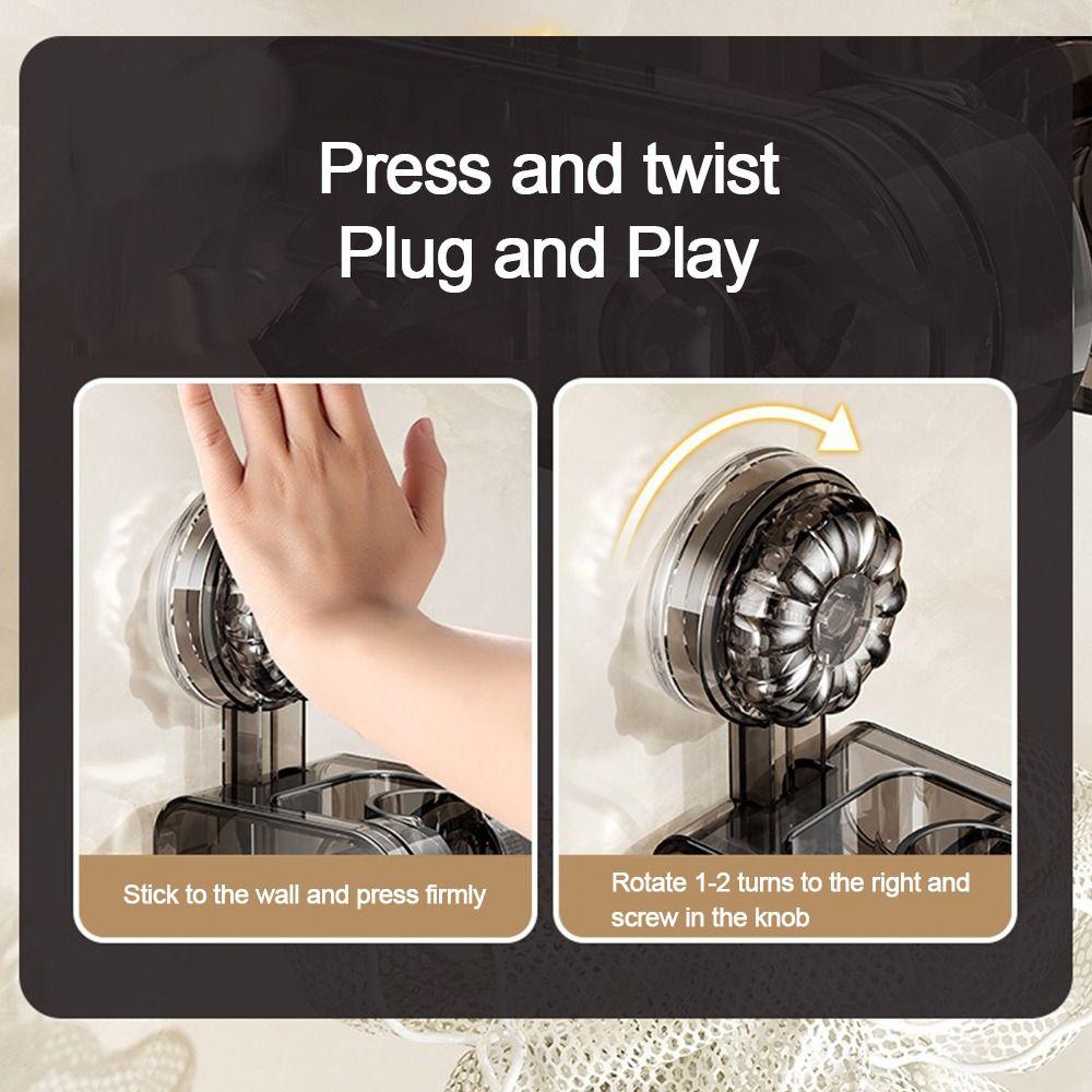 Adjustable Shower Head Holder Suction Cup Wall Mounted Handheld Sprayer Support Sprayer Fixed Base Bathroom Accessories