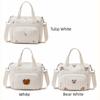 Embroidery Mummy Bag Korean Style Quilted Embroidered Shoulder Bag Baby Diaper Organizer  Female