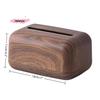M-Neue chinesische schlichte Walnussfarbe Taschentuchbox Haushalt Massivholz Wohnzimmer Lagerkarton Holz-Taschentuchaufbewahrungsbox