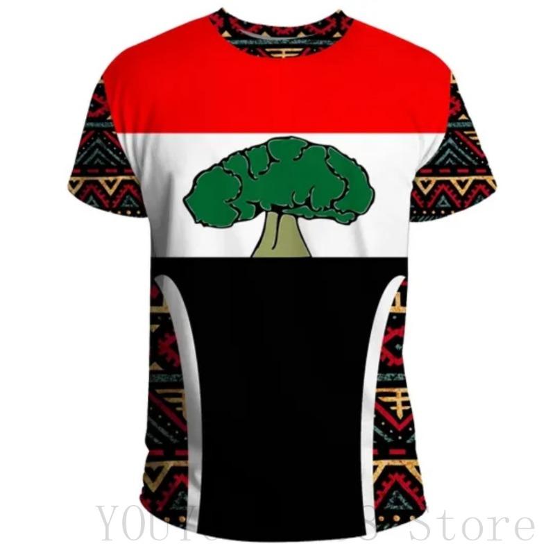 

Africa Zone T-Shirt Summer Casual Sweatshirt Tanzania T-Shirt Ivory Style Print Harajuku Street Style Tops 6XL