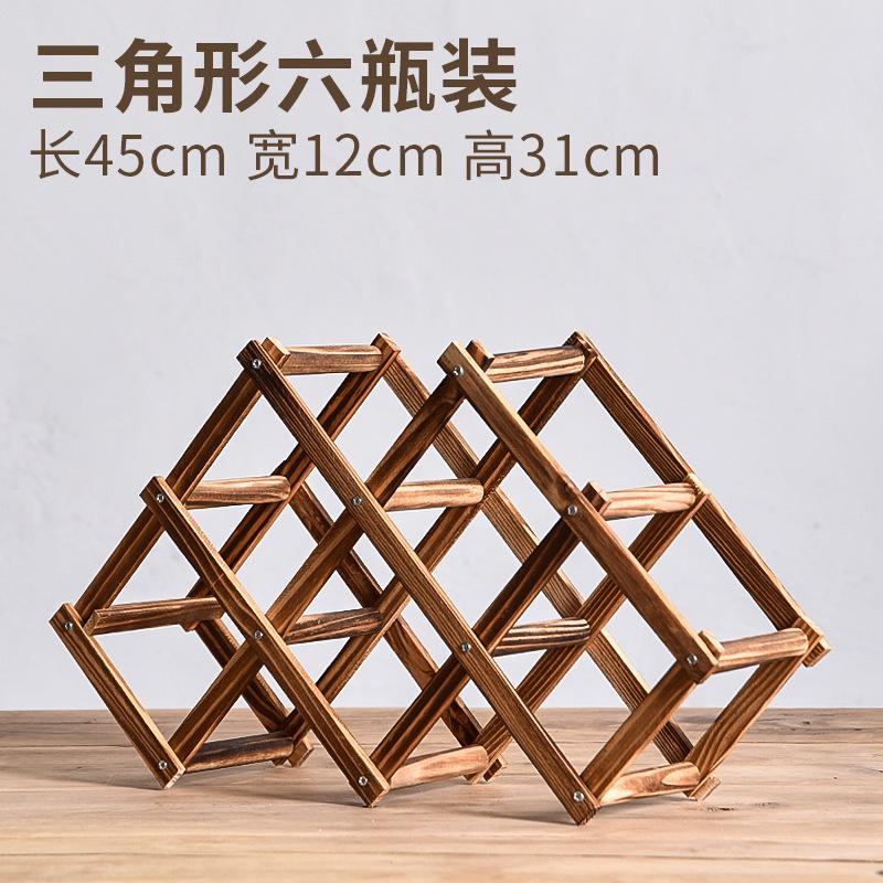 Stapelbara Vinhyllor 3, 5, 6, 10 Flaskor Trävinhyllor Hembar Verktyg Vinskåp Barverktyg