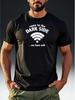 Men'S Fashion Humorous Themed T-Shirt with a Quirky 'Dark Side Wifi' Print