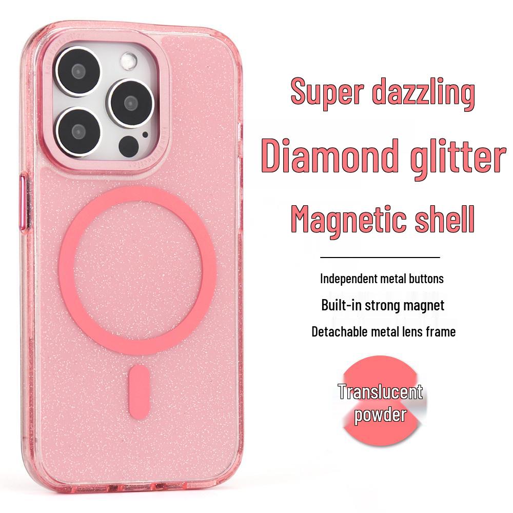 Glitter Drop-proof Case for Apple 15 Pro Max/Plus & 14 Pro iPhone 13 Pro Max