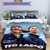 3pcs Ted Lasso Bedding Set Duvet Cover Closure Includes 1 Duvet Cover & 2 Pillowcases, Soft and Comfortable for All Seasons.