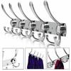 Stainless Steel 304 Wall-Mounted Coat Rack 15 Hooks - Pack of 2, Silver, Wall Mounting