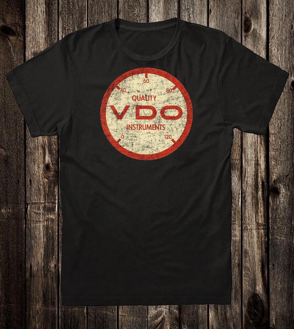

Mens Retro Hot Rod Tee T Shirt Drag Race Racing Speed VDO Quality Instruments L
