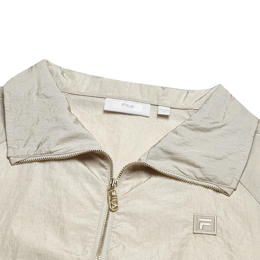 FILA Milano Series Fashion Versatile Comfortable Loose Fit Zip Long Sleeve Shirt Women shirts F11W535702F-GD