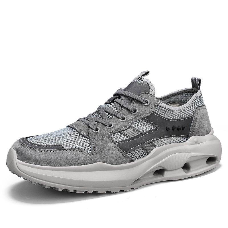 

Мужская обувь, летняя, модная, портативная, для активного отдыха, с мягким дном, для активного отдыха, с сетчатой поверхностью, для бега, альпинизма, спорта, с сетчатой подошвой 45 серый