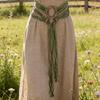 Gothic Style Metal Belt Snake Design Long Strap for Multiple Wrap Size Adjustment in Fantasy Event