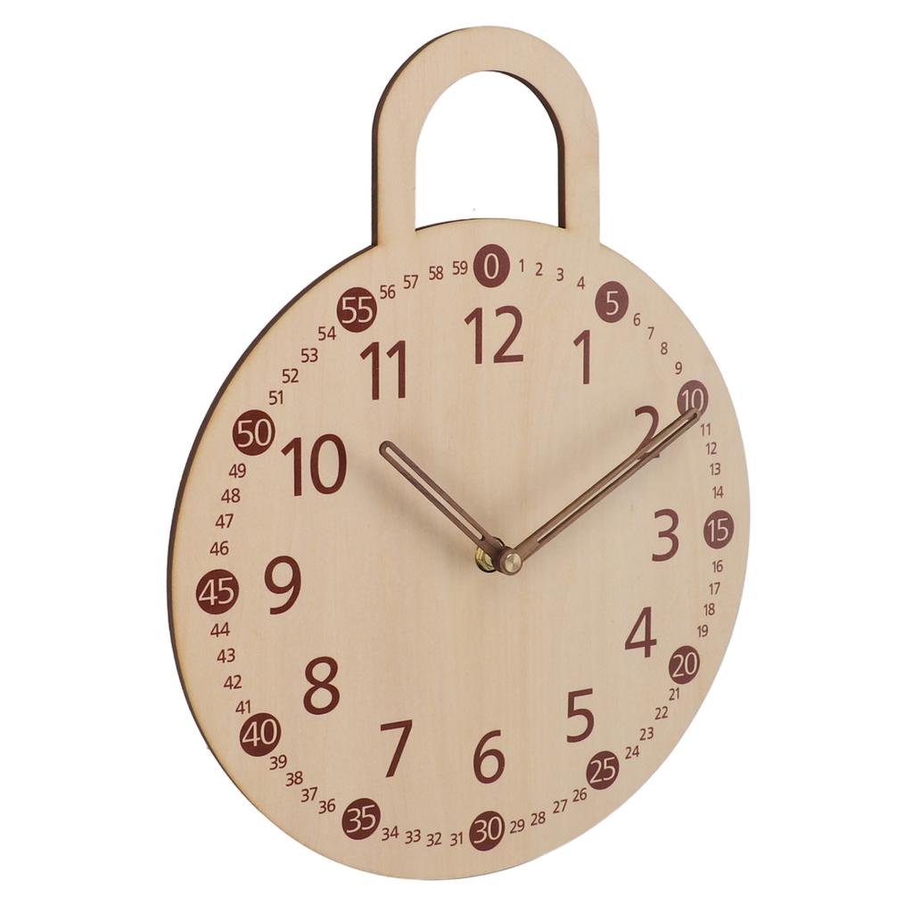 Vintage Dekoratif Saat Ihlamur Kontraplak Minimalist Sessiz Çiftlik Evi Duvara Monte Saat Ev için