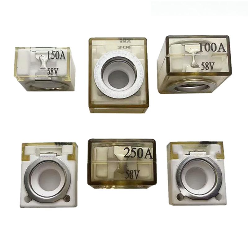 30A-600A Battery Terminal Mount Fuse Block Kit 58V With Single Stud 5/16" Marine Rated Battery Fuse For Boat Truck Rv