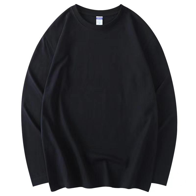 Summer Autumn Longsleeve Loose Causal Unisex Tops Cotton T-shirts Solid Multi Colors Long Sleeve Street Tees