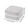 Luxury Travel Earrings Storage Case Square Portable Ring Holder Studded Jewelry Organizer  Makeup