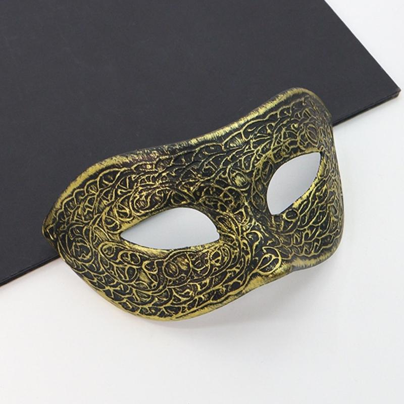 Retro Masquerade Mask Mardi Gras Mask Venetians Party Mask Half Face Mask for Halloween Ball Cosplay Performances Props