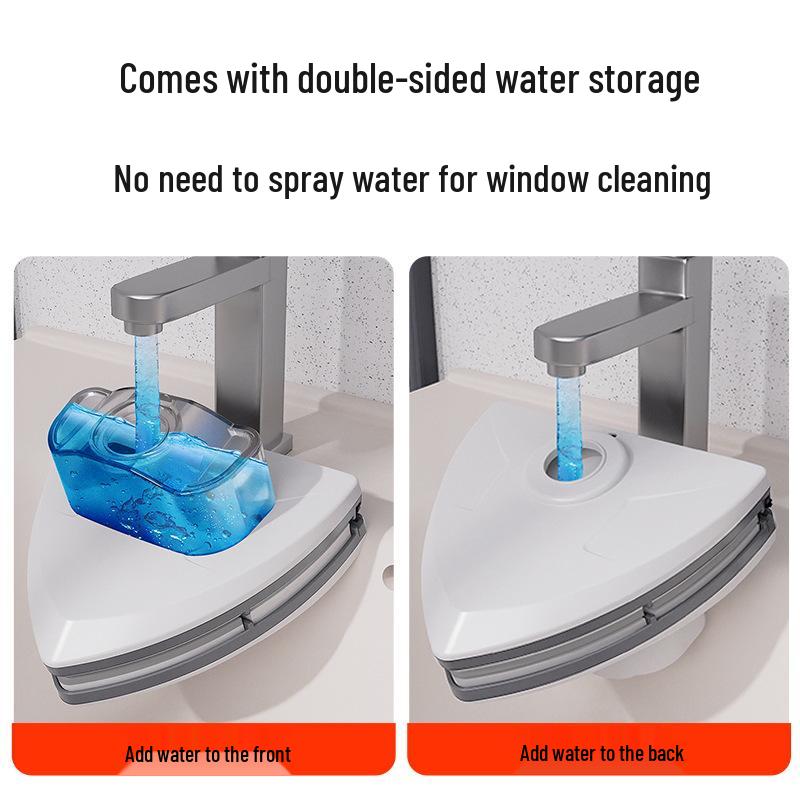 Double-Sided Water-Holding Glass Wiper for High-Rise Windows - Professional Home Cleaning Tool