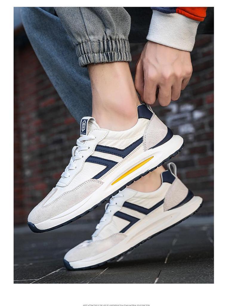 Męskie Wiosenne Buty do Biegania Oddychające 2025 - Modne, Casualowe, Pasujące do Wszystkiego Sneakersy dla Nastolatków i Ojców.