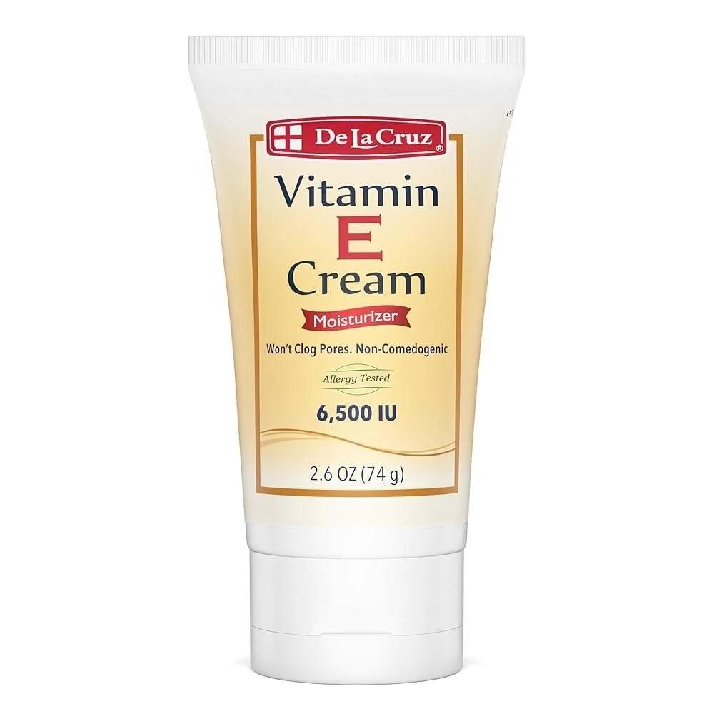 De La Cruz Face and Bath E Cream Moisturizer - Moisturizing skincare for all skin types, manufactured in a 2-pack