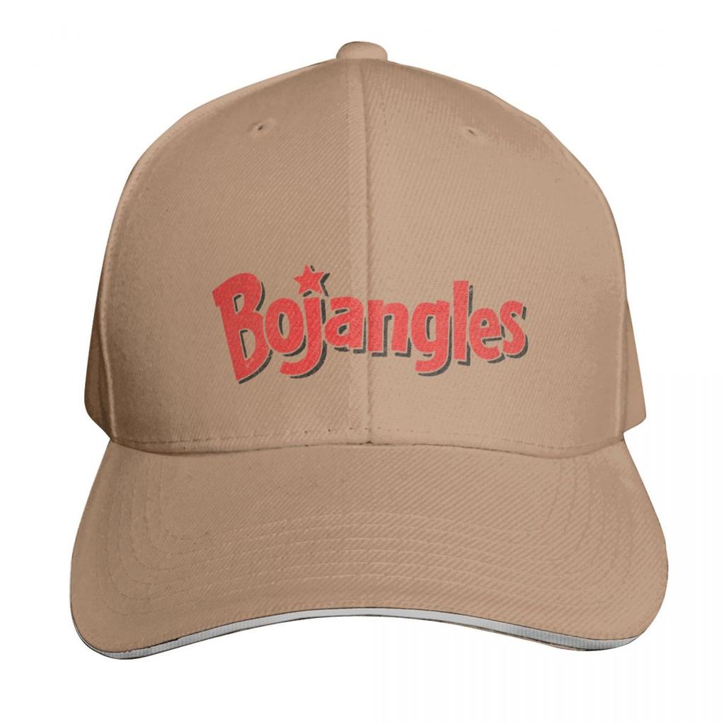 Bojangles Vintage Faded Texture Logo Baseball Cap Quick Dry PerforUnisexce Cotton Twill Breathable Contrast Two Tone Brim