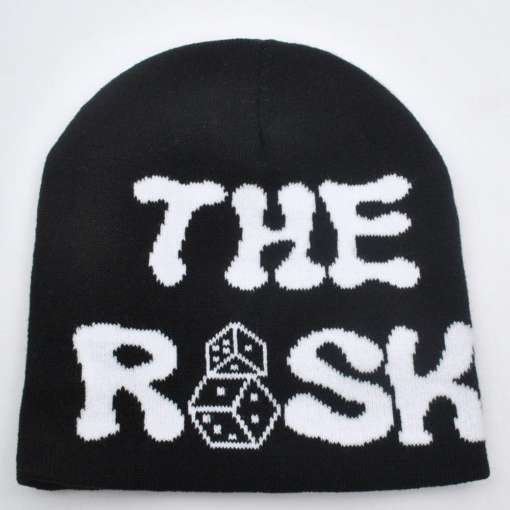 New ODM/OEM Knitting Beanies Hat Men Women All Over Jacquard Knitted Hat Hip Hop Skull Print Winter Warm Hats