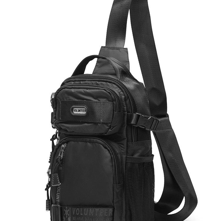 2025 Men's Large Capacity Canvas Chest & Shoulder Bag – Multifunctional Tactical Crossbody with Oxford Cloth for Outdoor Use