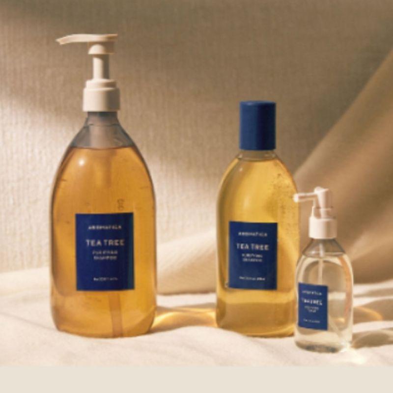 AROMATICA Tea Tree Purifying Tonic 100ml – Scalp Soothing & Sebum Control Treatment for Fresh, Healthy Hair