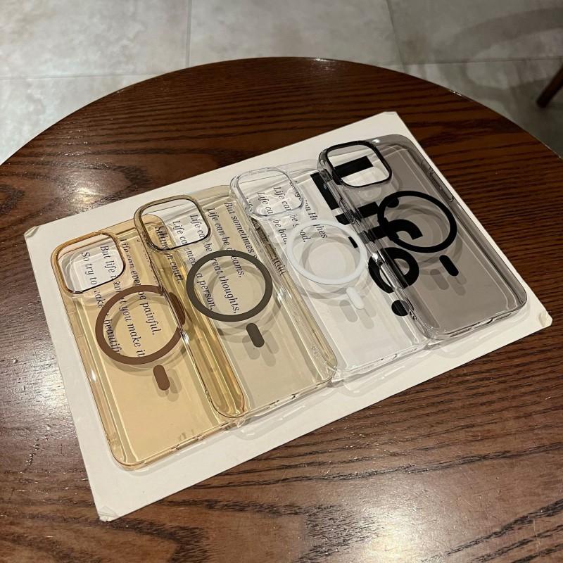 Clear Magnetic Phone Case IPhone 17 Pro Max 16 15 Series Slim Anti-Scratch PC Hard Cover