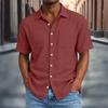 Men's Summer Casual Relaxed Fit Loose Shirt for Everyday Wear