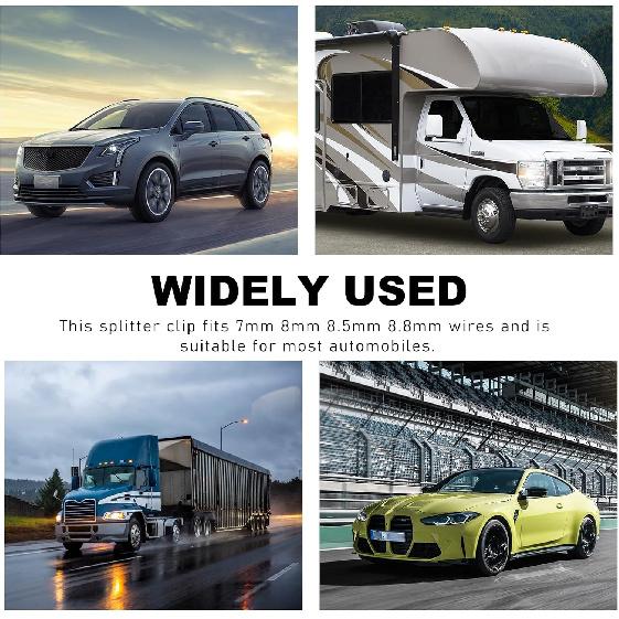 12 PCS Spark Plug Wire Separator, 7mm 8mm 8.5mm 8.8mm Spark Plug Branch Clamp, Car Engine Spark Plug Separators, Vehicle Ignition Wire Separators