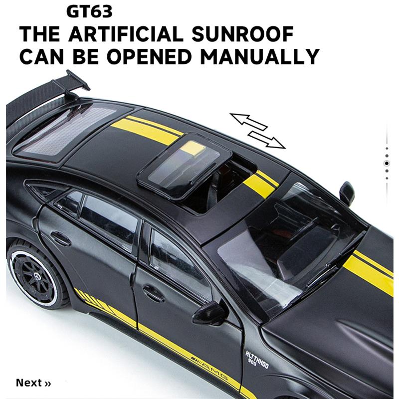 1/24 Diecast Legierung Modellauto Miniatur BENZ GT63 Sportwagen Simulation Sammlerstück Metallfahrzeug Jungen Geburtstag Weihnachten Spielzeug
