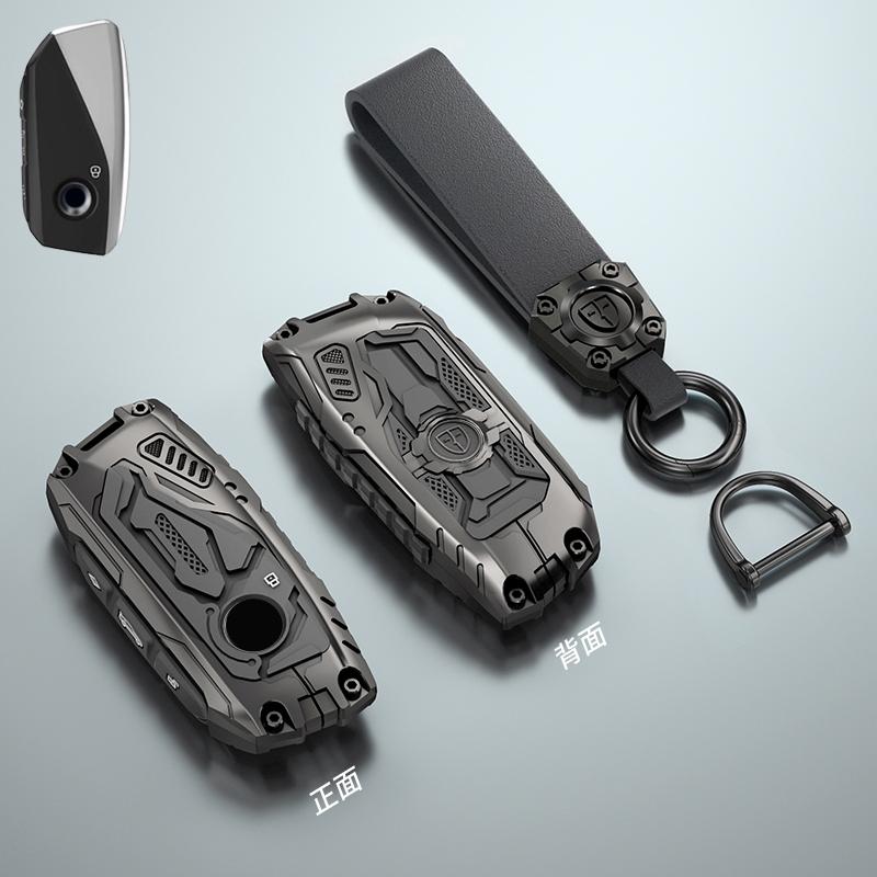 Galvanized Alloy Silicone Splicing Car Key Cover Case For BMW X1 X3 X4 X5 F15 X6 F16 G30 7 Series G11 F48 F39 520 525 F30 118i