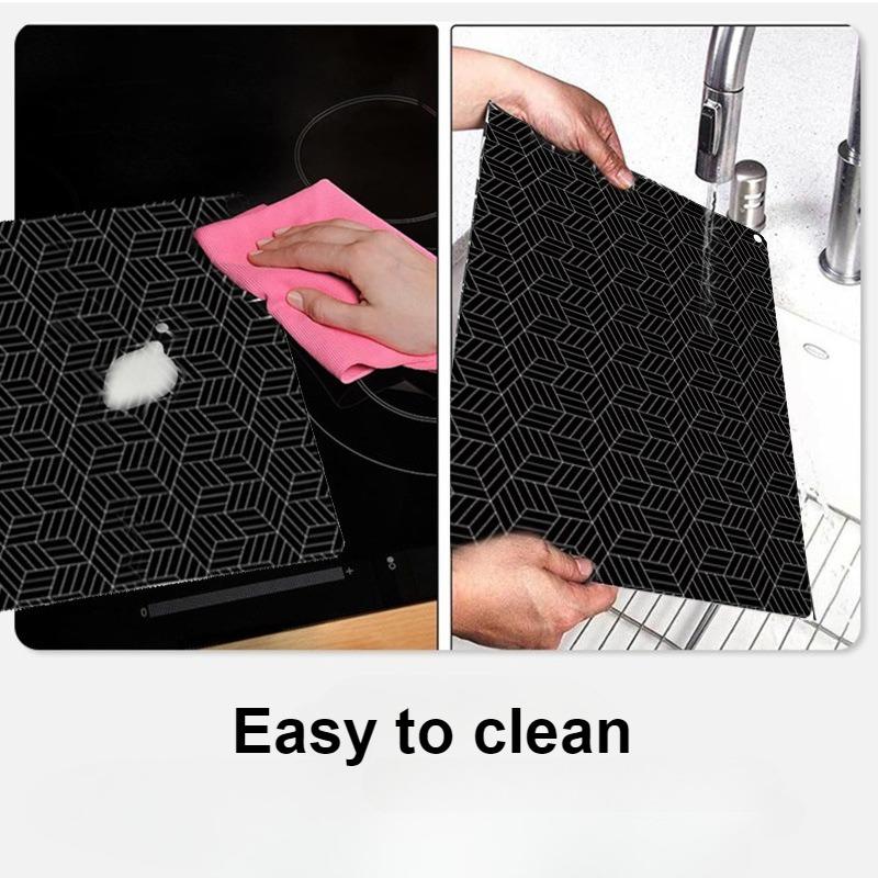 Silicone Induction Cooktop Mat Heat Insulating Stove Top Protector Dining Table Anti Slip Pad Place Mat Kitchen Accessories
