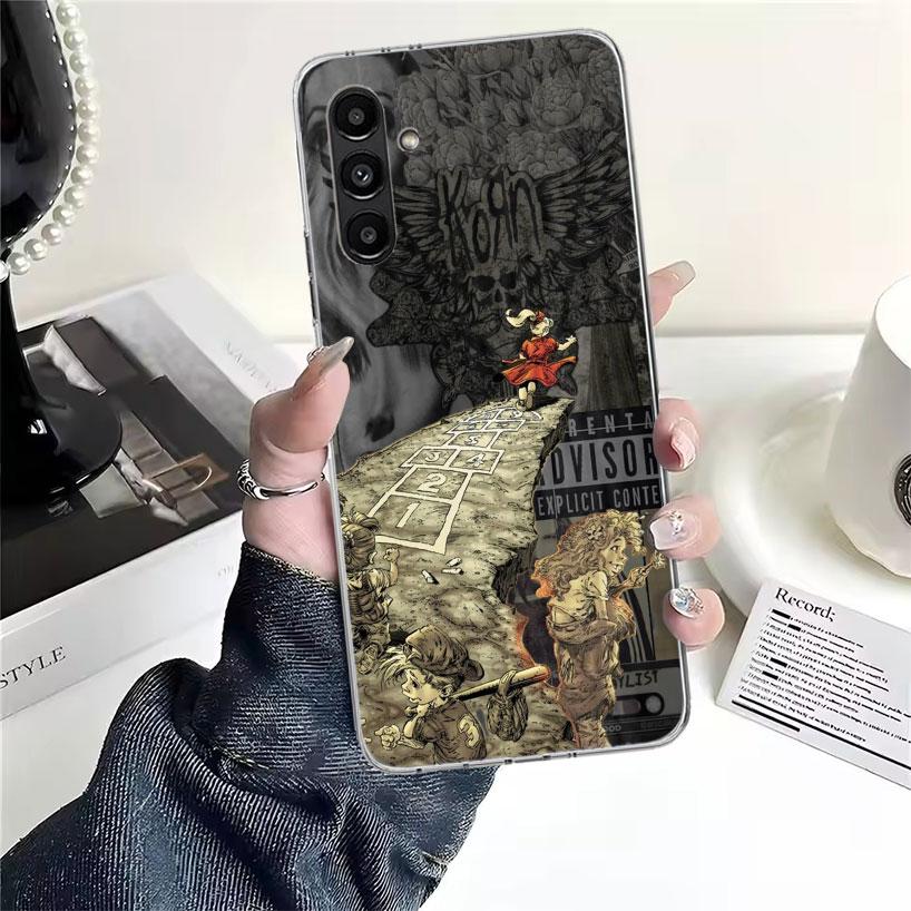 K-Korn Rock Band Phone Case For Samsung Galaxy A13 A14 A15 A16 A17 A53 A54 A55 A56 A57 A33 A34 A35 A36 A37 A23 A24 A25 A26 Galax