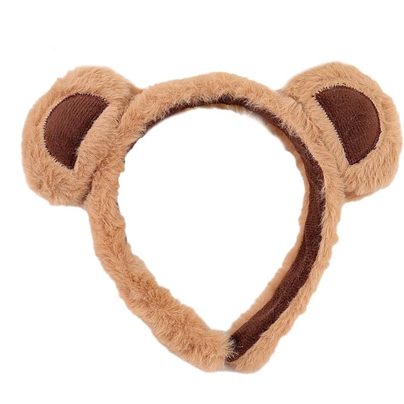Furry Little Bear Hair Hoop Party Cosplay Cartoon Headband Hairband Cute Headwea