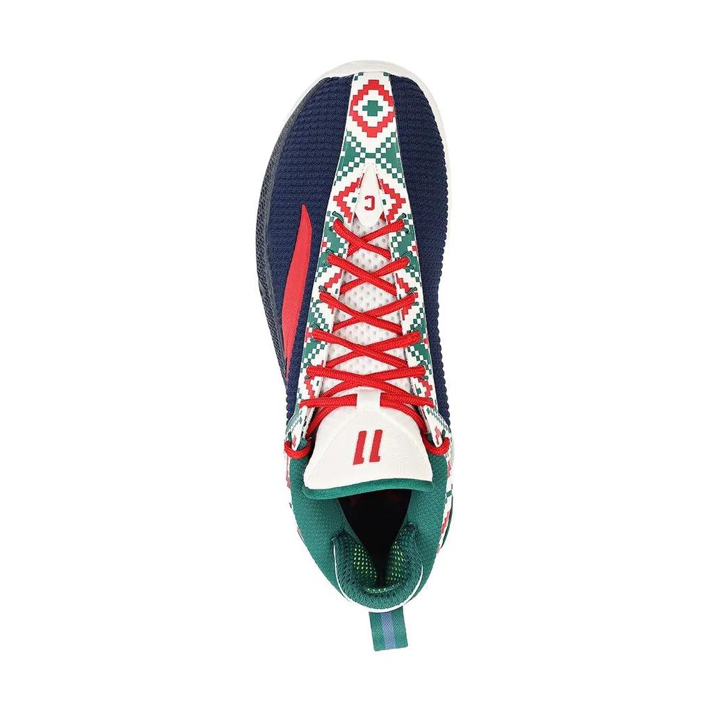 Anta Kids KT9 Fabric Lightweight Fashion Non-Slip Wear-Resistant High-Top Basketball Shoes Men sneaker White Blue 312341130-2
