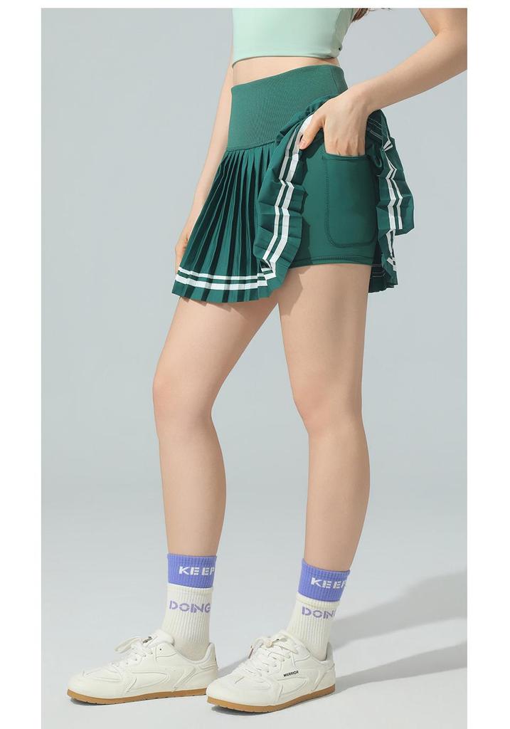 Gonna da Tennis Asciugatura Rapida Stile Accademico Francese - Traspirante, Pieghettata, Abbigliamento Casual da Fitness per Esterno