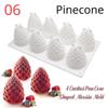 Banana Fruits Mousse Cake Molds Orange Apple Pear Mango Strawberry Pinecone Shape Mould Silicone Cake Moulds Dessert Decorating Tools
