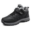 Hot-selling leather cotton shoes large size velvet winter shoes warm outdoor waterproof and non-slip snow boots