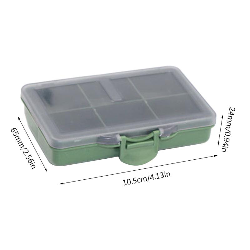 Fishing Tackle Box Hooks Storage Box Carp Fishing Tackle Box Baits Boxes for Fishing Equipment 105x65x24mm Tackle Tools