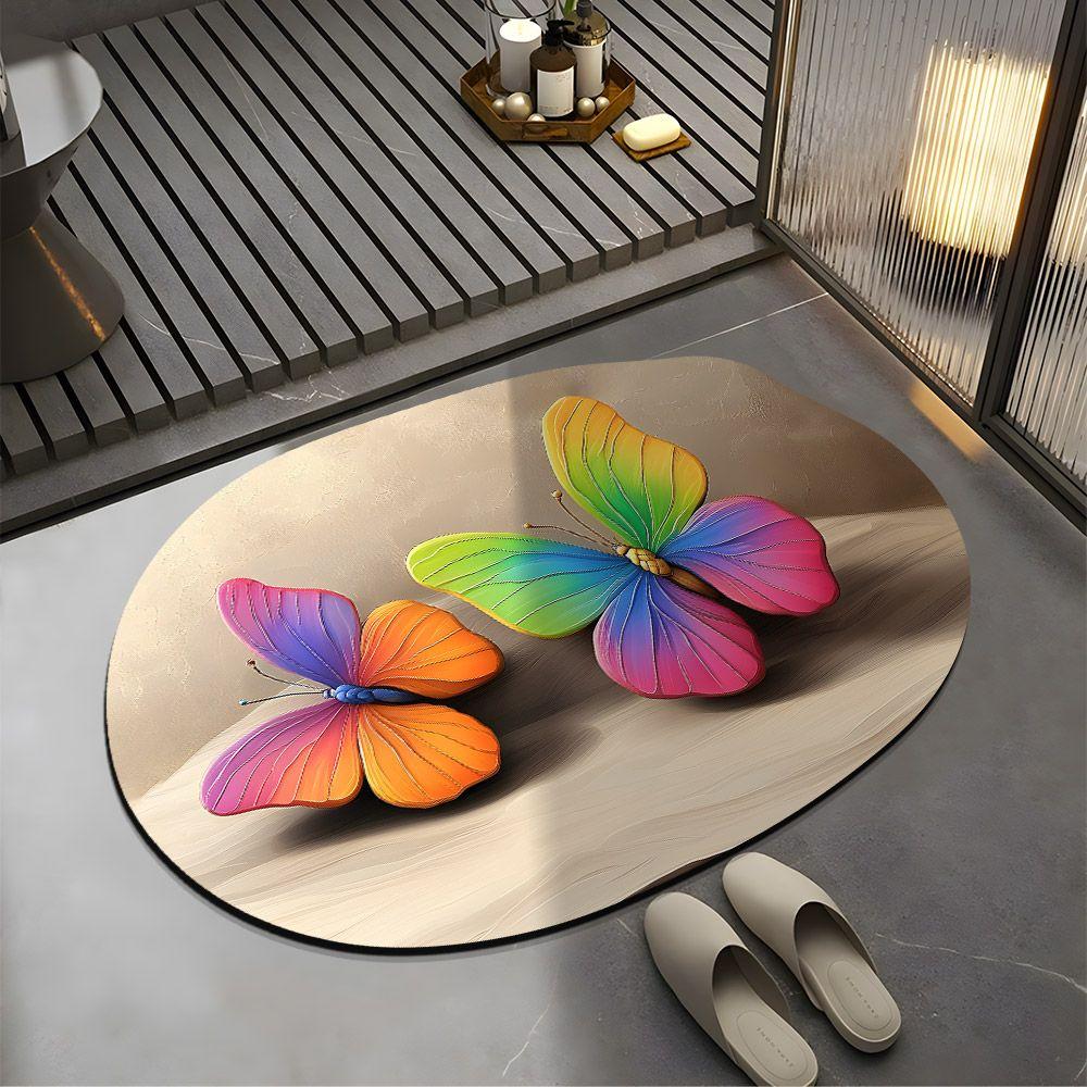 Anti Slip Floor Mat Bathroom Toilet Door Dirt Resistant Household Maintenance Bathroom Floor Mat Water Absorbing